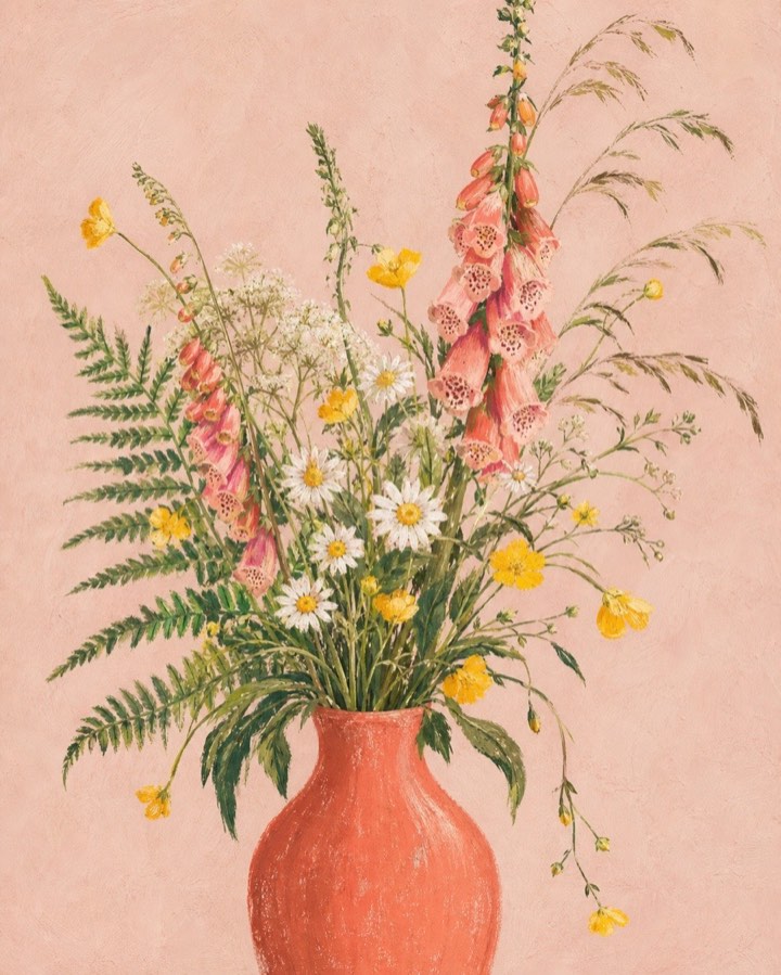 Wildflower Study II botanical wall art