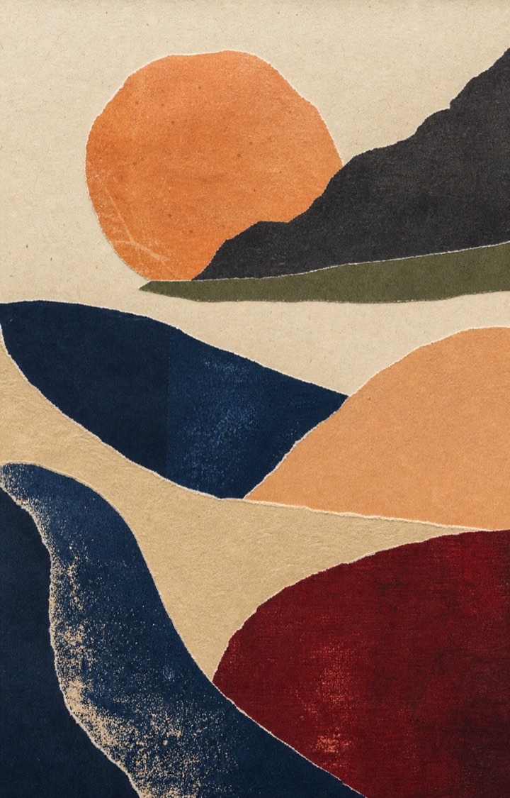 Form and Tide I abstract coastal wall art